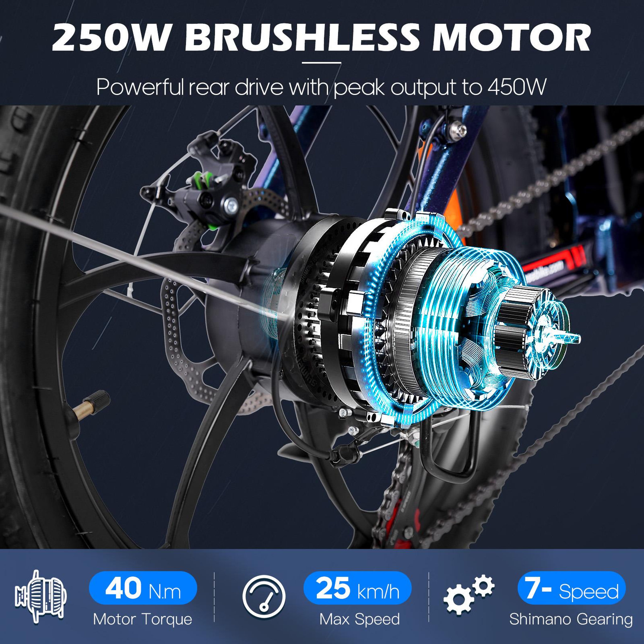 Voir la diapositive 6 : FAFREES Vélo électrique à gros pneus fafrees f20 pro