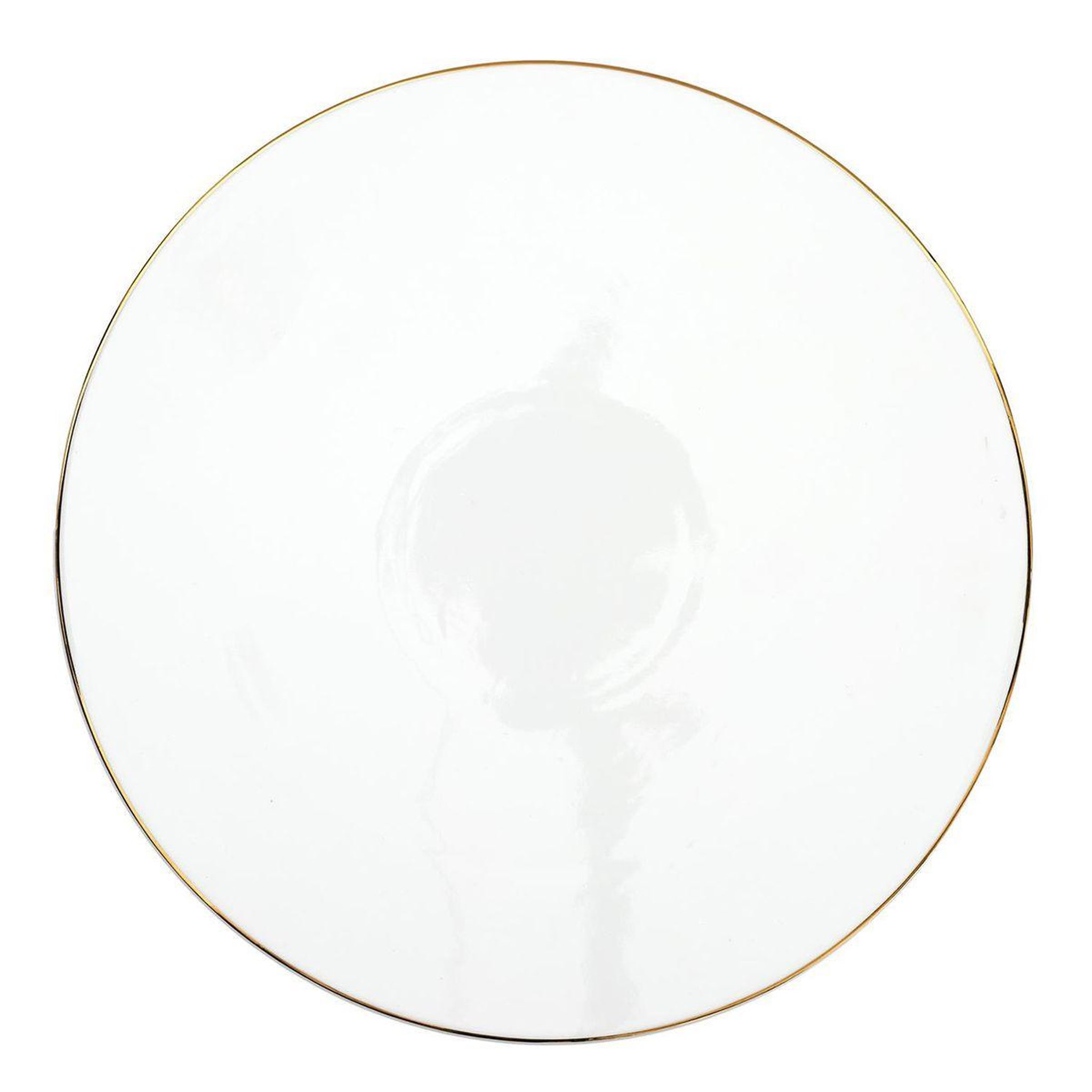 Voir la diapositive 3 : The Home Deco Factory Support à gâteau design  liseré  31cm blanc & or