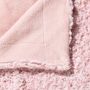 Voir la diapositive 2 : ATMOSPHERA Plaid Imitation Fourrure  Bouclée  180x230cm Rose