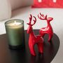 Voir la diapositive 2 : Paris Prix Lot de 3 Rennes Déco  Electro  16cm Rouge