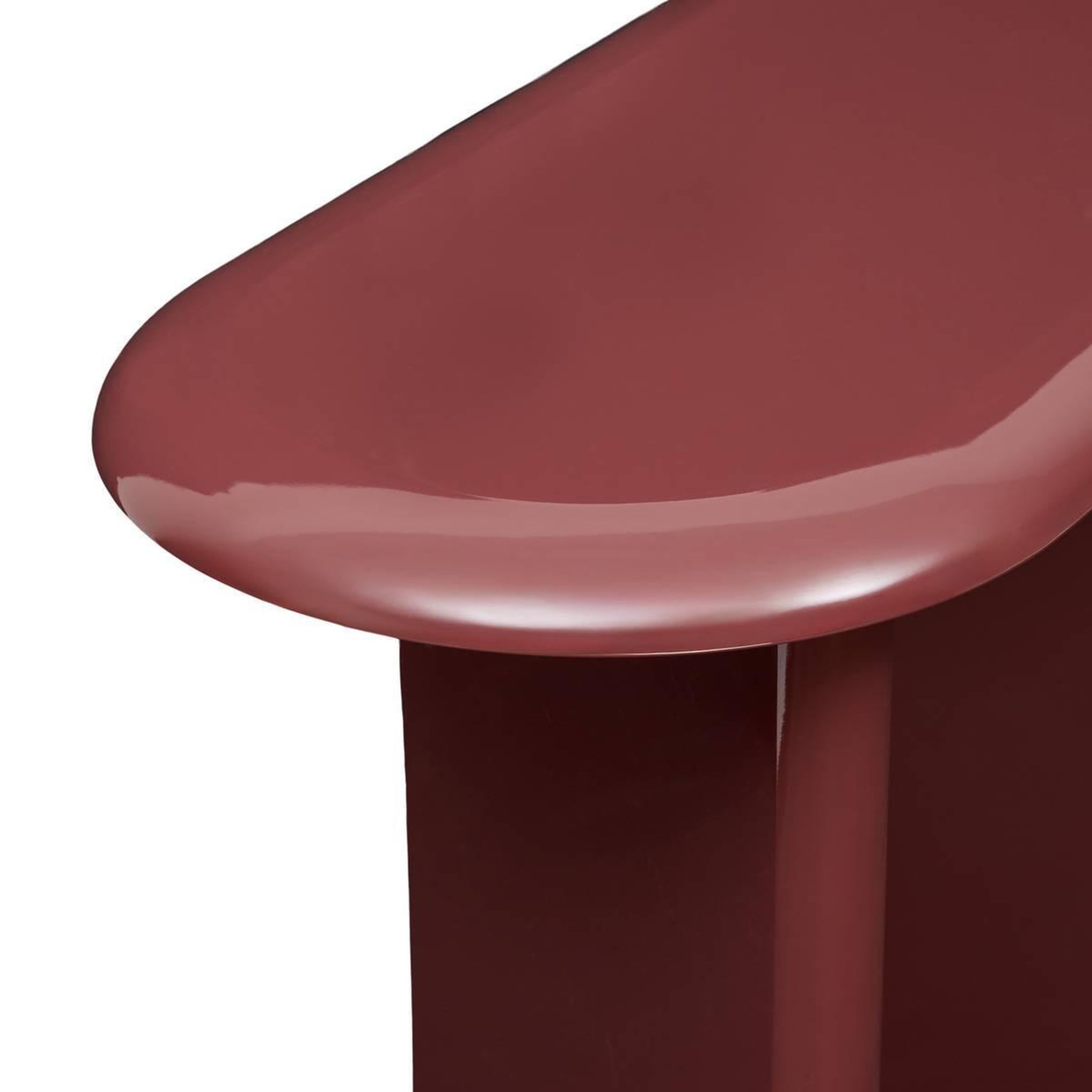 Voir la diapositive 2 : ATMOSPHERA Console design vernis  douglas  100cm rouge grenat