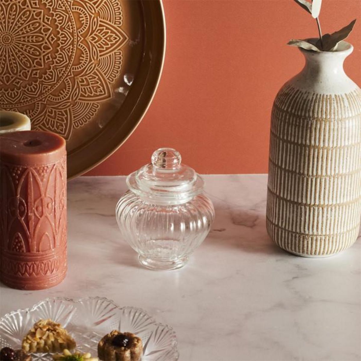 Paris Prix Bonbonnière en Verre  Arrondie  12cm Transparent