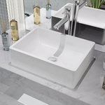 VIDAXL Lavabo Ceramique Blanc 41 x 30 x 12 cm