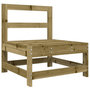 Voir la diapositive 4 : VIDAXL Salon de jardin 7 pcs bois de pin impregne
