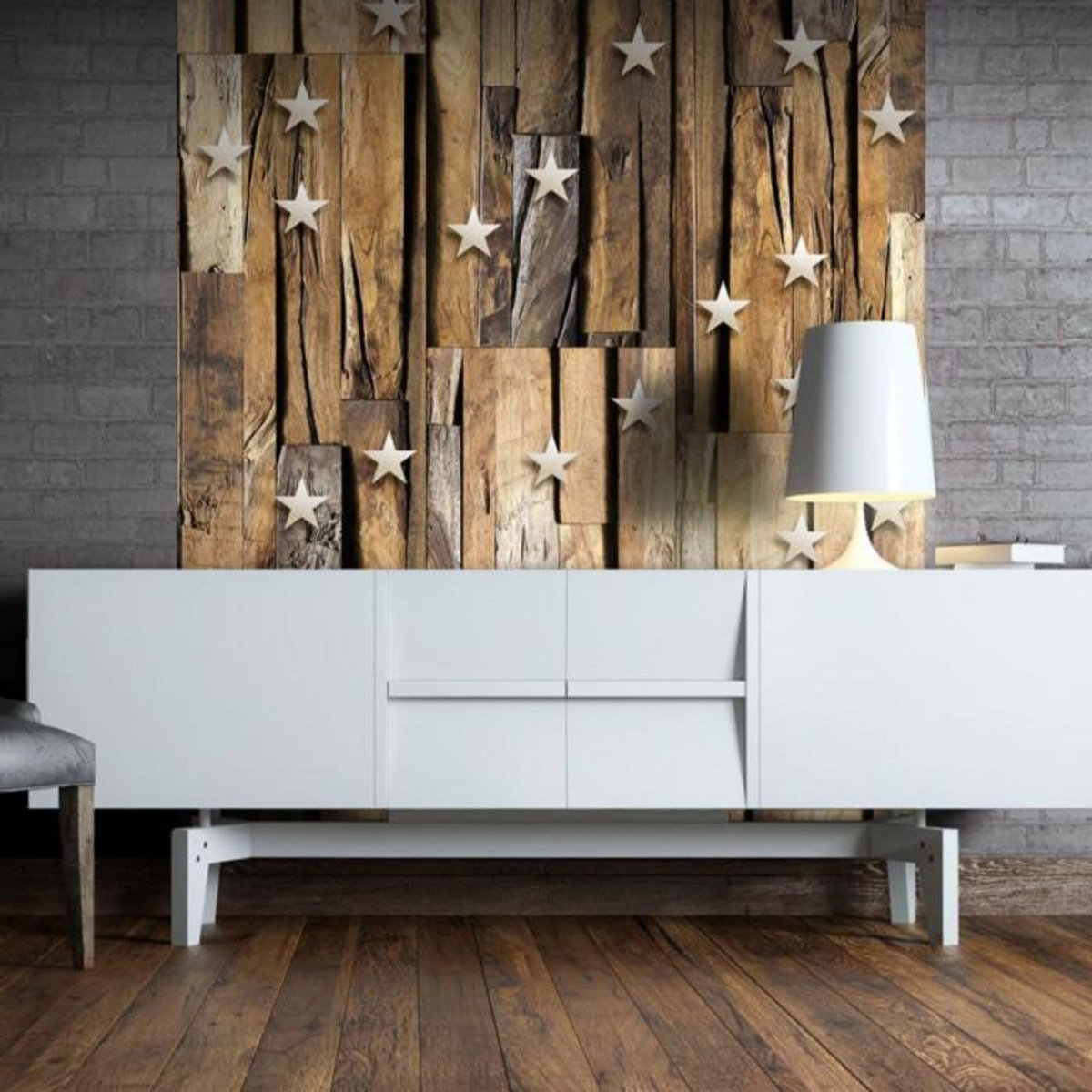 Paris Prix Papier Peint  Wooden Constellation  50x1000cm