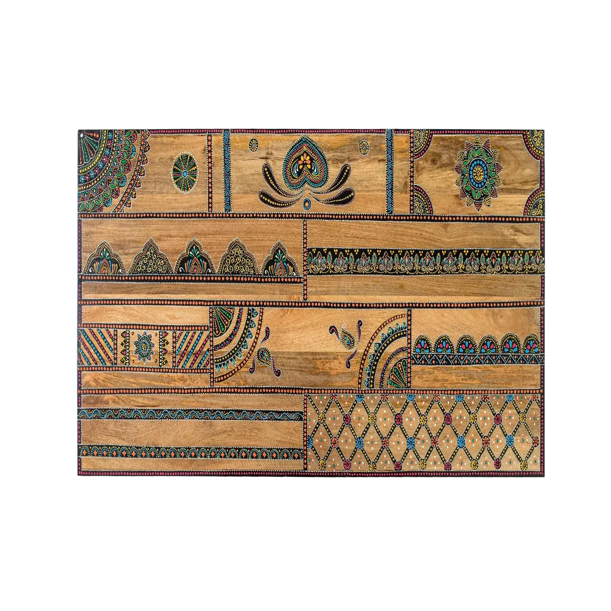 GINER Y COLOMER SL Tête de lit en bois de manguier massif 168 cm style boho ethnique