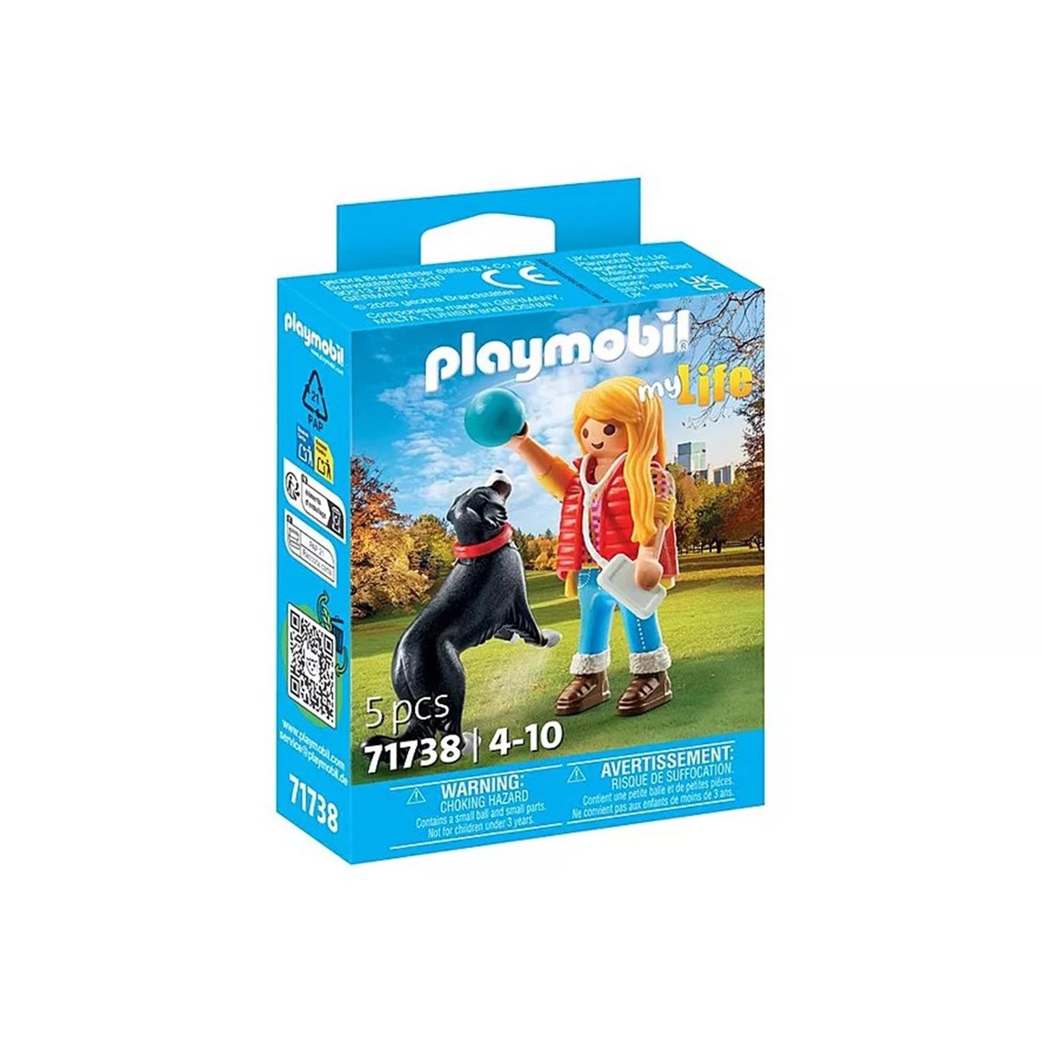 PLAYMOBIL My Life Jeune fille avec chien de montagne