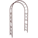 CENTRALE BRICO Arche tube ROND20 romantique fer vieilli - 130x40x250 cm - Acier époxy