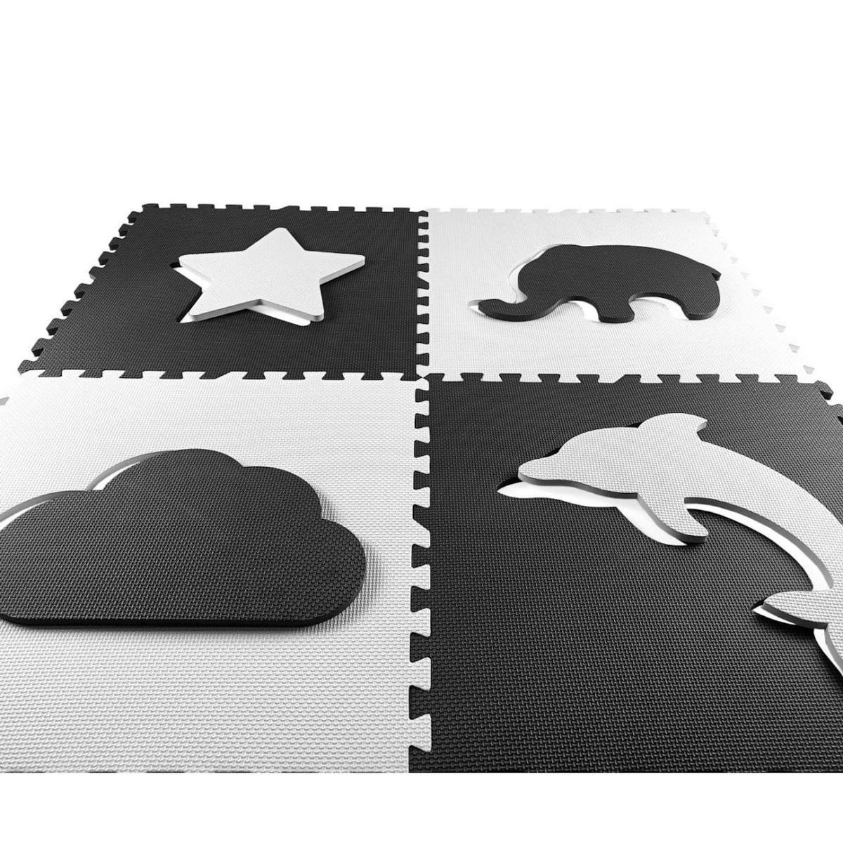 MILLY MALLY Tapis de jeu puzzle  Jolly 2x2 - Gris