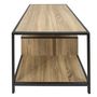Voir la diapositive 4 : The Home Deco Factory Table basse avec rangements EDISON - Marron et noir
