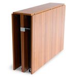 Paris Prix Table Console Extensible Effet Bois  Troy  100-300cm Bois Noisette