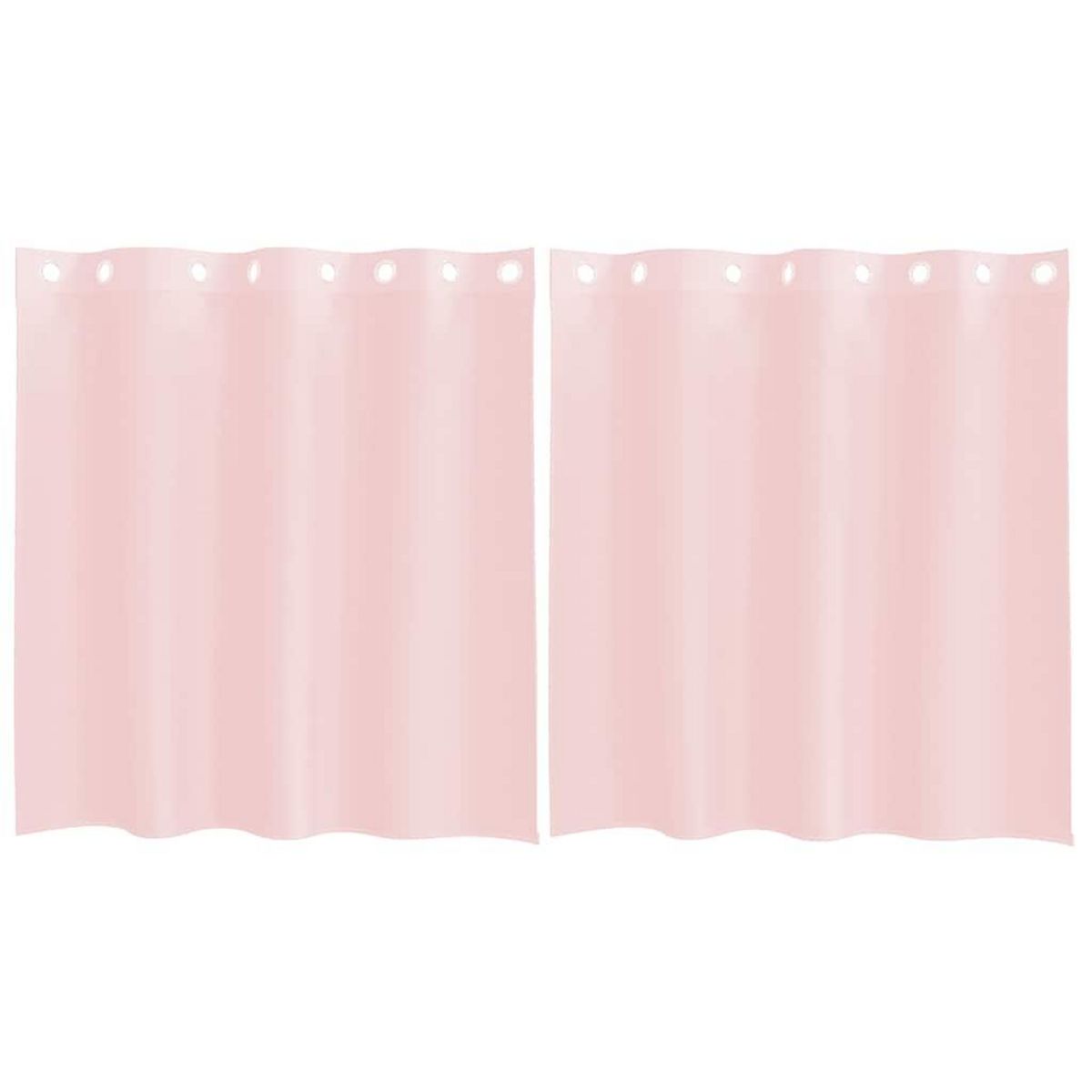 VIDAXL Rideaux en voile avec œillets 2 pcs rose clair 140x140 cm