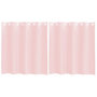 Voir la diapositive 2 : VIDAXL Rideaux en voile avec œillets 2 pcs rose clair 140x140 cm
