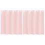 Voir la diapositive 2 : VIDAXL Rideaux en voile avec œillets 2 pcs rose clair 140x140 cm