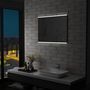 Voir la diapositive 1 : VIDAXL Miroir mural a LED de salle de bain et capteur tactile 80x60 cm