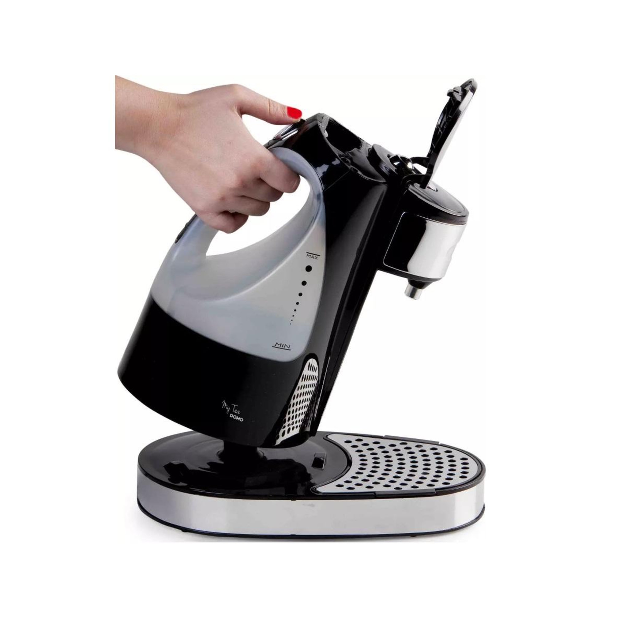 Voir la diapositive 2 : Domo Bouilloire theière 1.5l noir - do482wk
