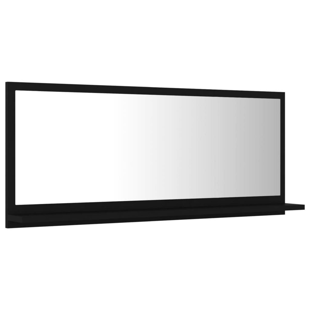 VIDAXL Miroir de salle de bain Noir 90x10,5x37 cm Agglomere