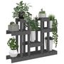 Voir la diapositive 4 : VIDAXL Support a plantes Gris 104,5x25x77,5 cm Bois massif de pin