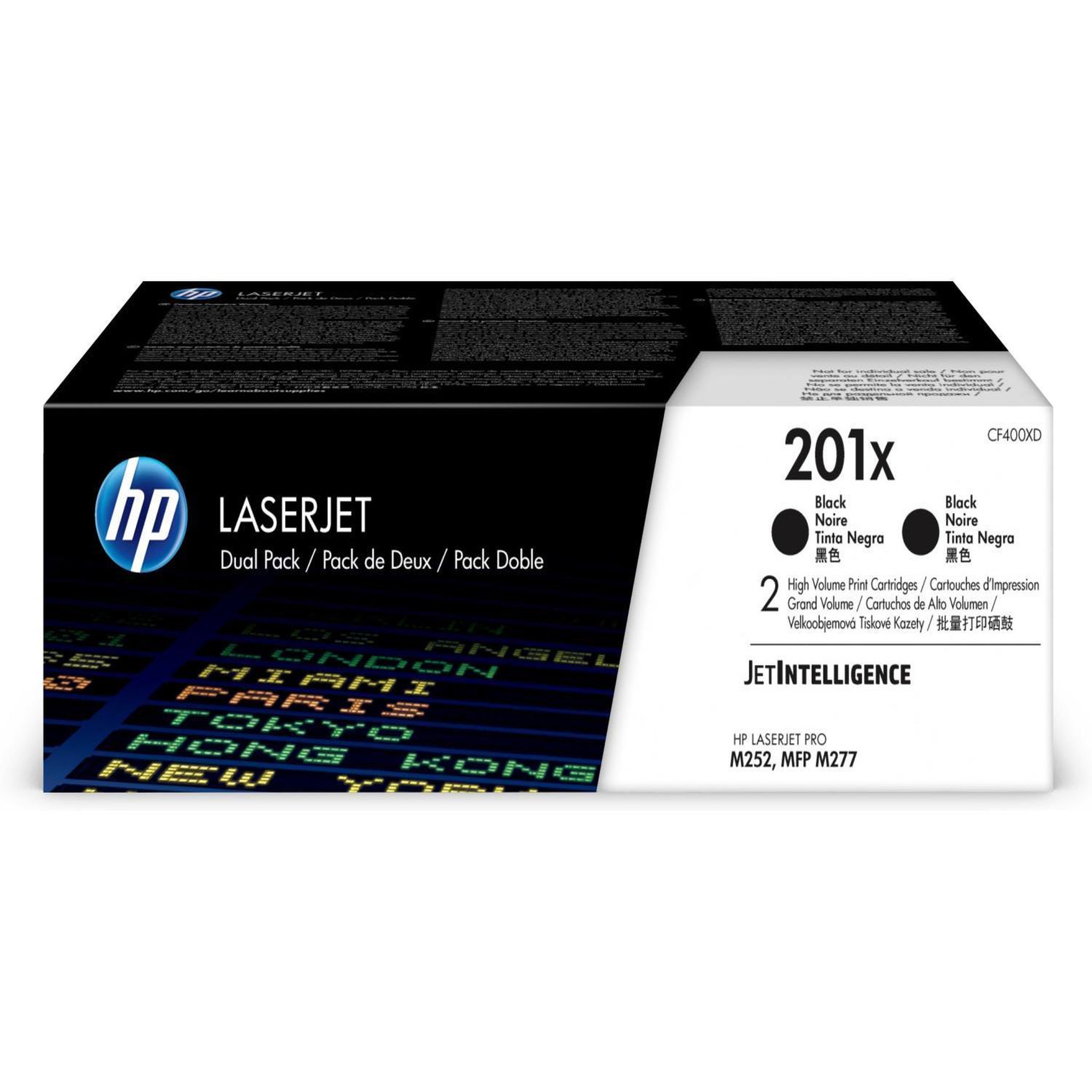 Voir la diapositive 2 : HP HP Cartouches dencre CF400XD - Lot de 2 cartouches