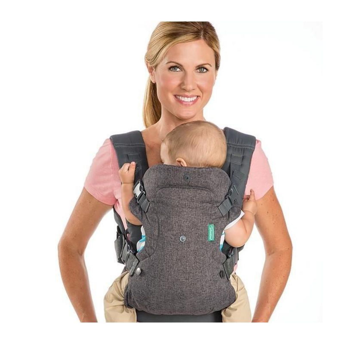INFANTINO Porte bébé Flip ergonomique 4 en 1 gris - INFANTINO - Flip ergonomique 4 en 1 - Polyester - De 3,6 a 14,5 kg
