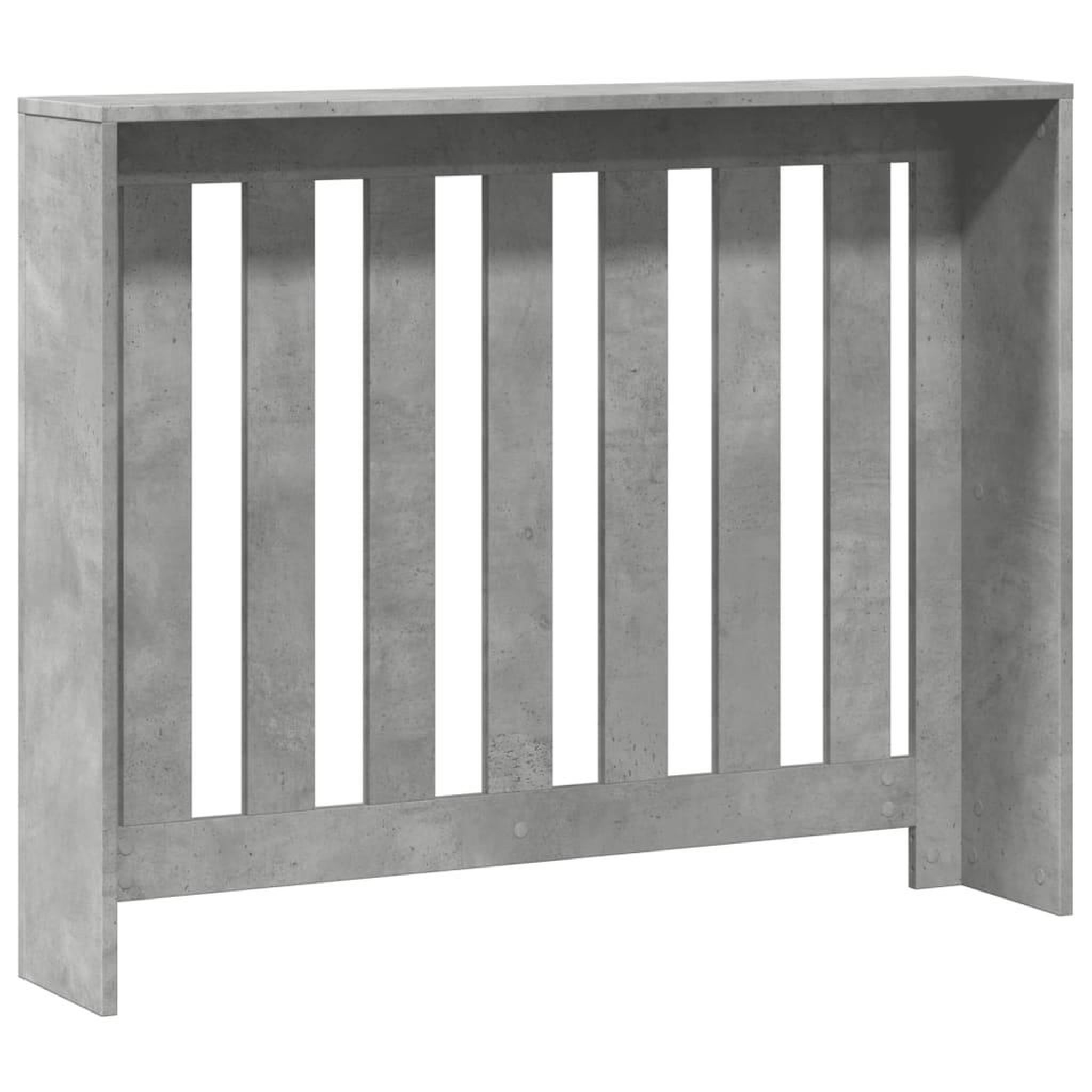 Voir la diapositive 5 : VIDAXL Cache-radiateur gris beton 104x20x82 cm bois d'ingenierie