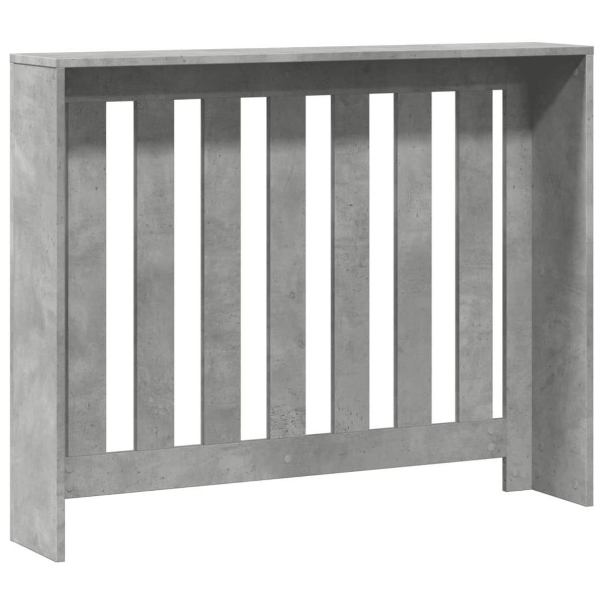 VIDAXL Cache-radiateur gris beton 104x20x82 cm bois d'ingenierie