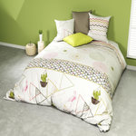 Home collection Housse de couette parureavectaies uni. Coloris disponibles : Blanc