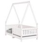 Voir la diapositive 2 : VIDAXL Cadre de lit pour enfant blanc 70x140 cm bois de pin massif