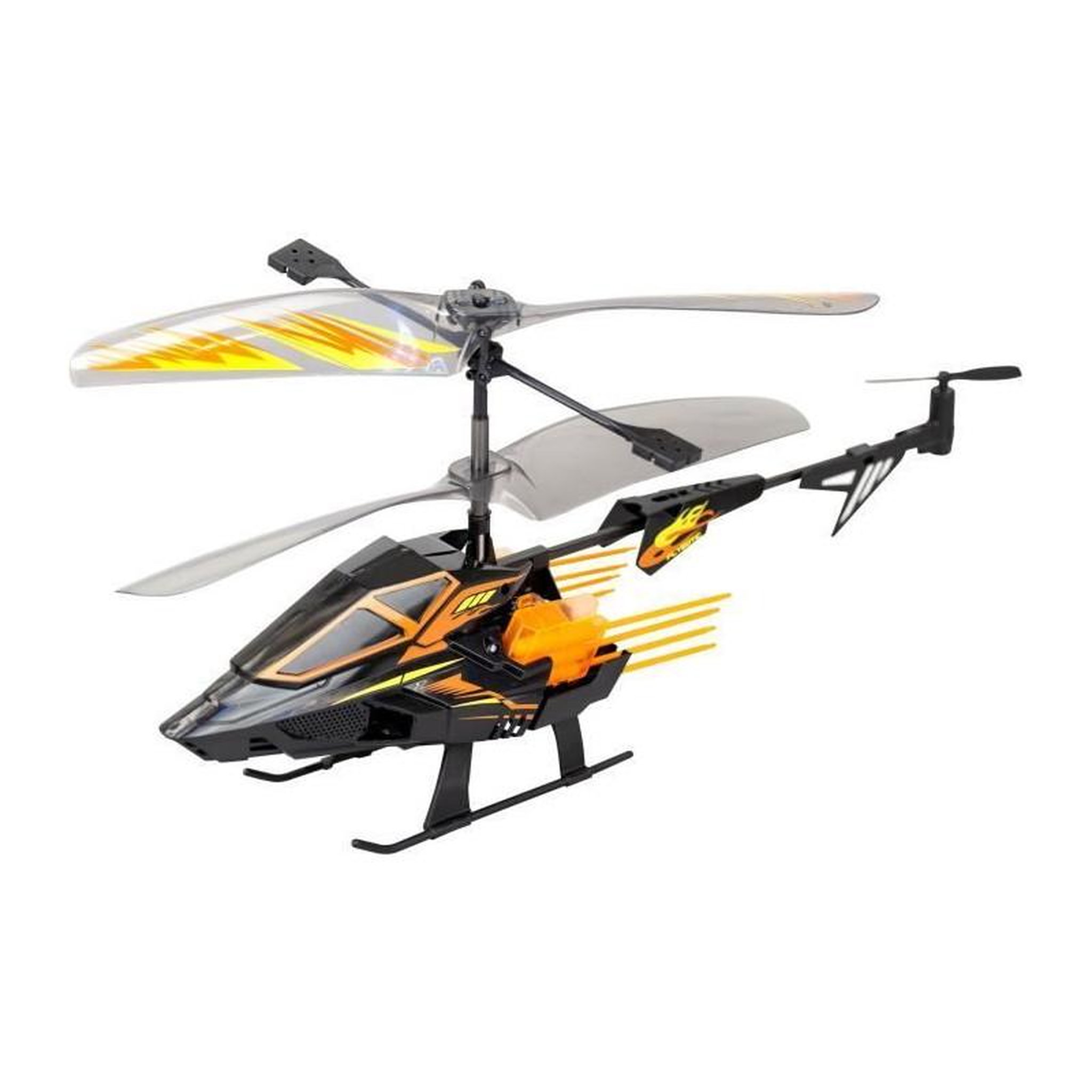Voir la diapositive 3 : FLYBOTIC Hélicoptere Télécommandé - FLYBOTIC - Helico Hover Blast - 23 cm - orange et noir - des 8 ans