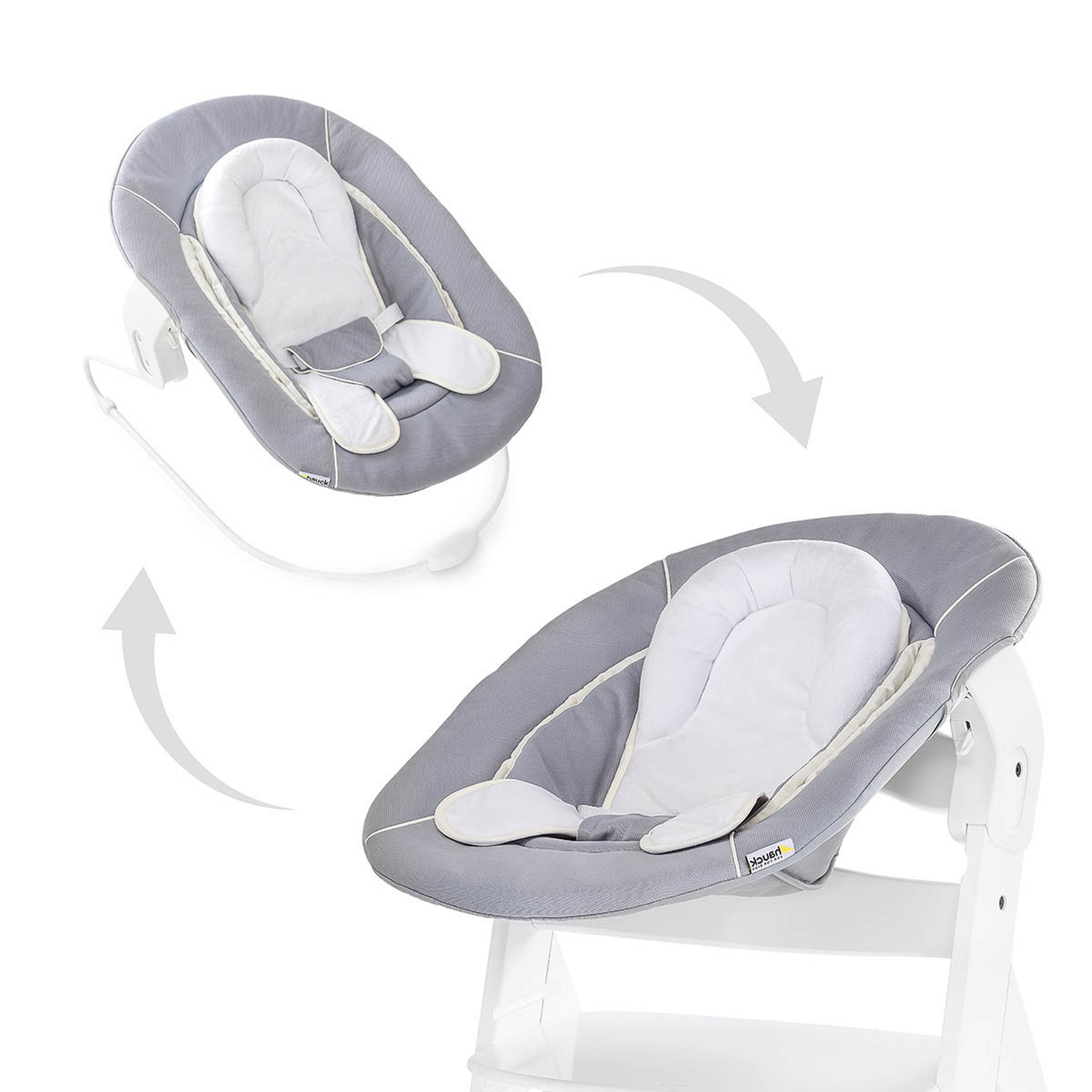 Voir la diapositive 1 : HAUCK Transat Alpha Bouncer 2in1 - Stretch Grey