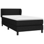 Voir la diapositive 3 : VIDAXL Sommier a lattes de lit et matelas Noir 80x200 cm Tissu