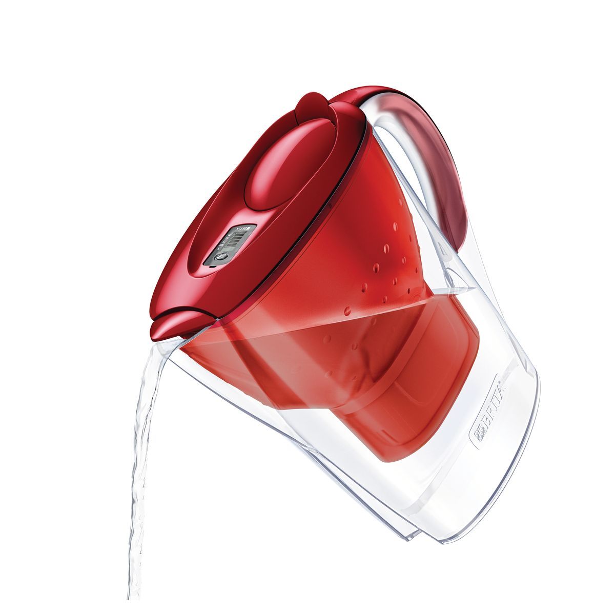BRITA Carafe filtrante MARELLA Rouge + 2 cartouches MAXTRA+