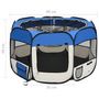 Voir la diapositive 6 : VIDAXL Parc pour chiens pliable avec sac de transport Bleu 90x90x58 cm