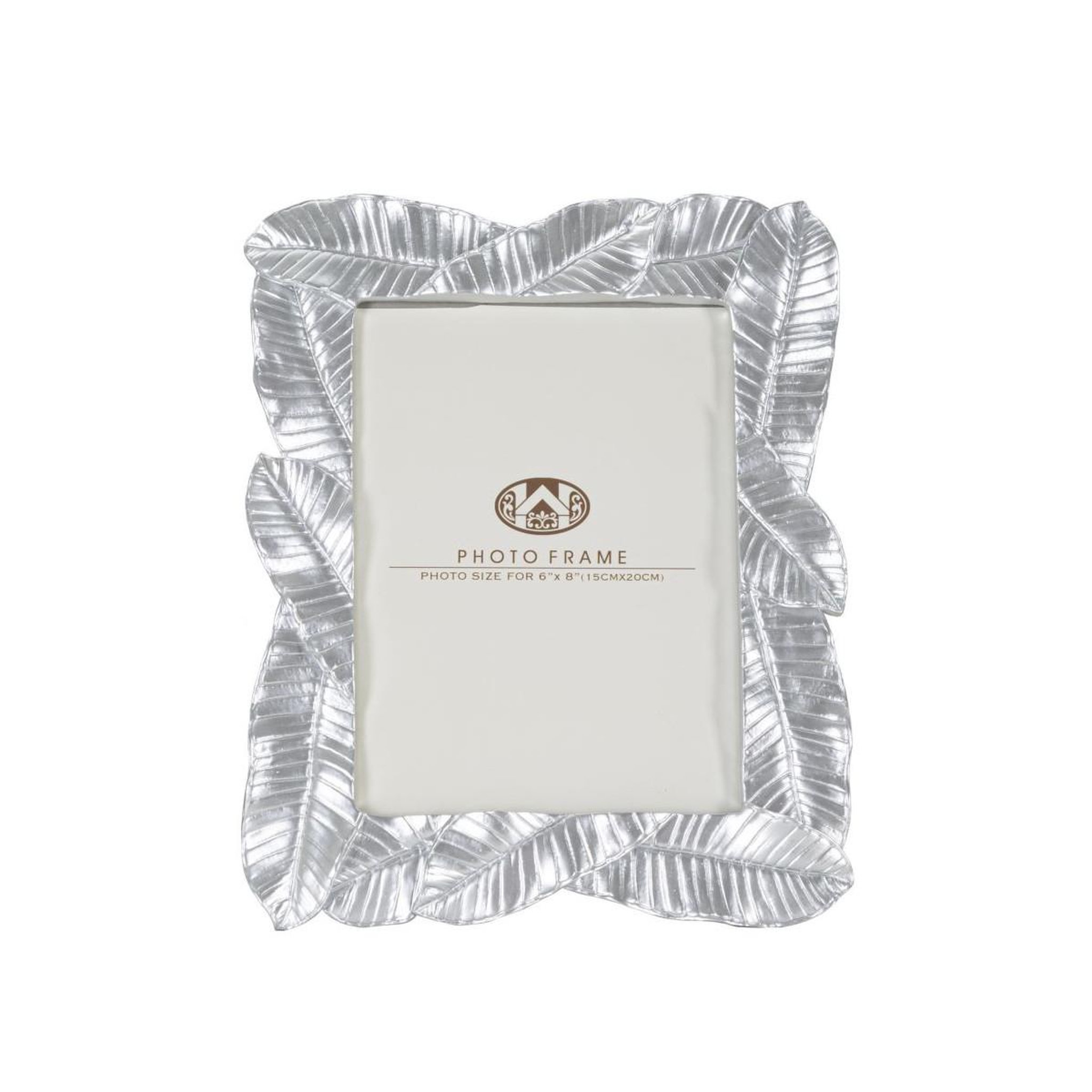 Voir la diapositive 2 : Paris Prix Cadre photo déco feuilles de laurier  lefy  15x20cm argent
