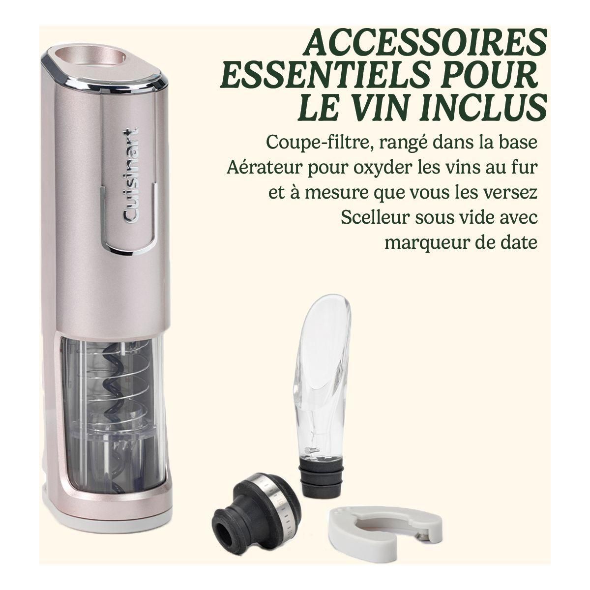 Cuisinart Tire bouchon électrique RWO100E Sans Fil Argent
