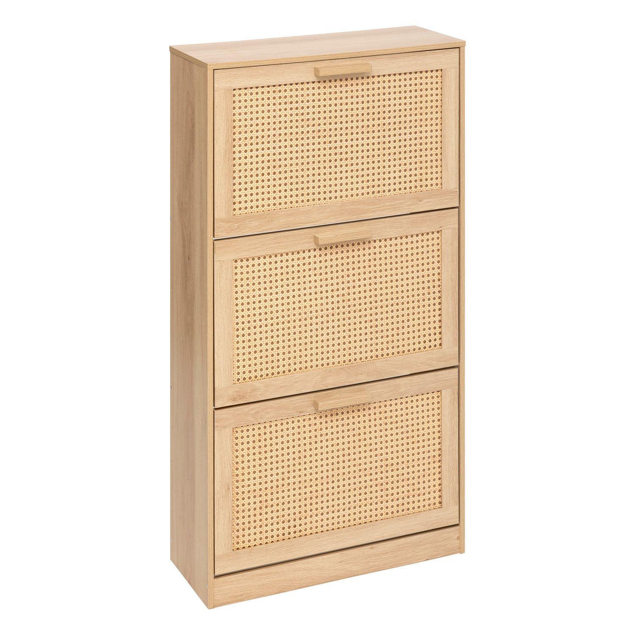 FIVE Range chaussures 3 portes effet cannage drawy - beige