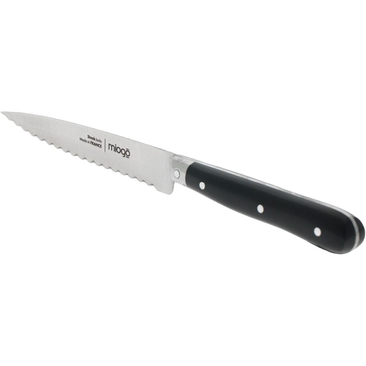 MIOGO Couteau Steak 10.5 cm Pleine soie