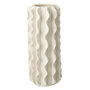 Voir la diapositive 1 : Paris Prix Vase Cylindrique en Céramique  Helix  44cm Blanc