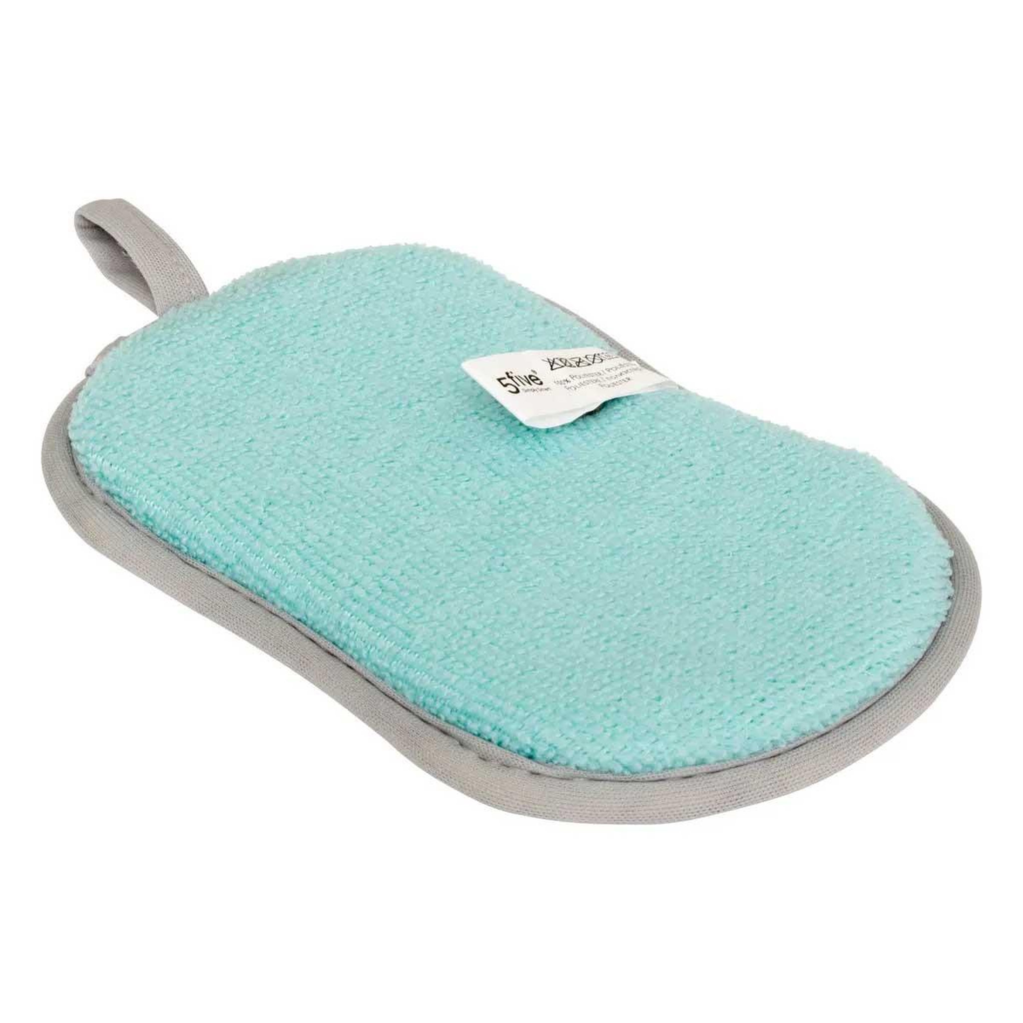 Voir la diapositive 5 : FIVE Lot de 5 éponges grattantes  microfibre  20cm multicolore