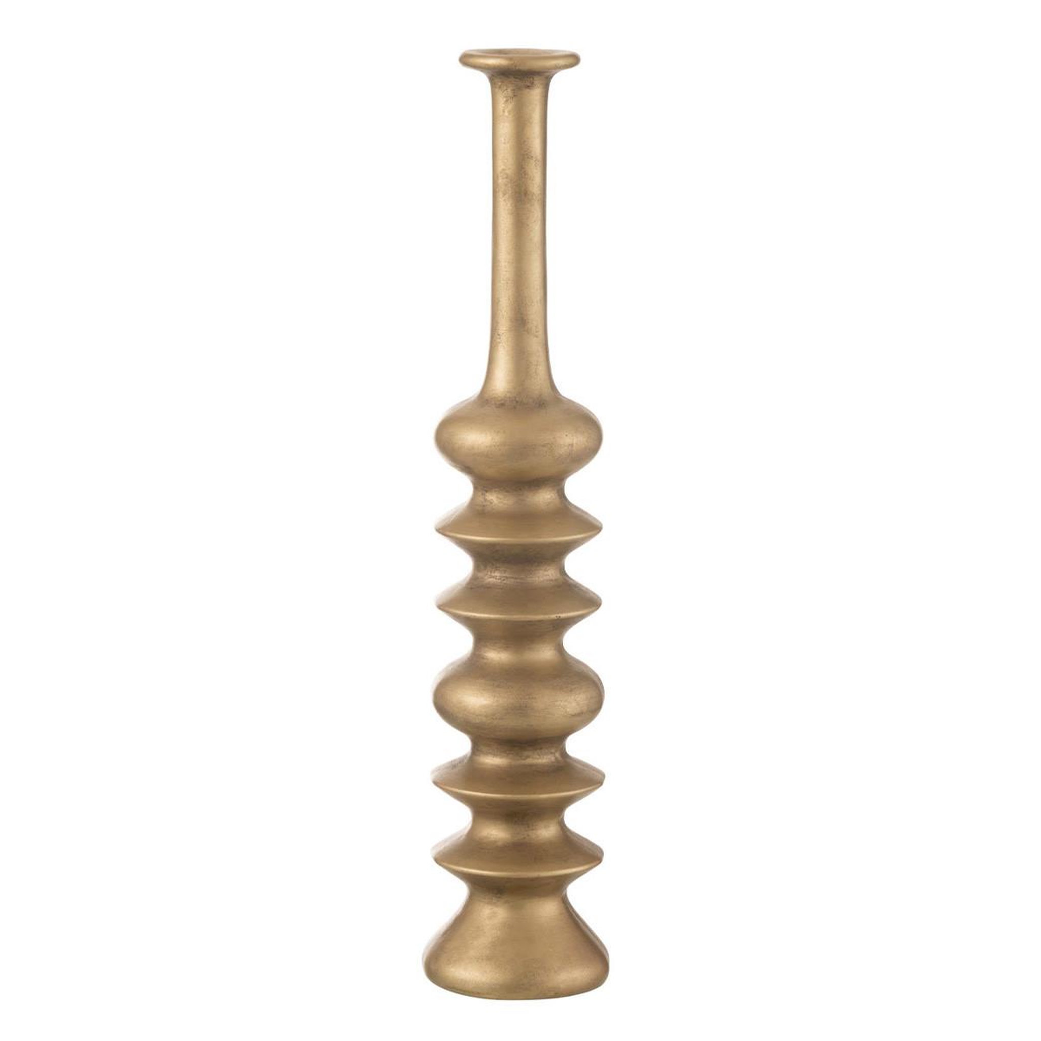 J-LINE Vase design en argile  nebu  60cm or