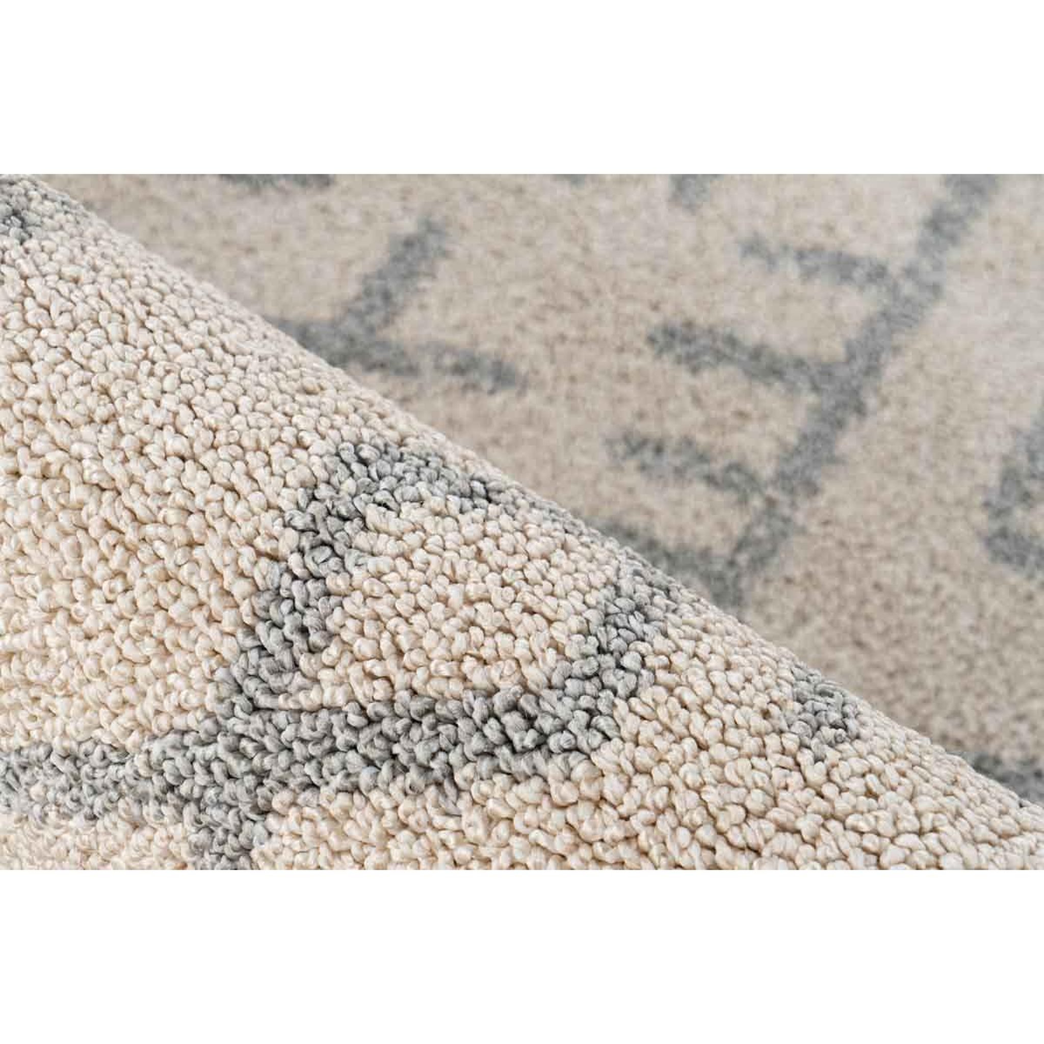 Voir la diapositive 3 : Paris Prix Tapis Tissé Déco Scandinave  Gène II  Beige & Bleu