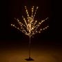 Voir la diapositive 3 : Paris Prix Arbre Déco Led en Métal  Dénudé  100cm Argent