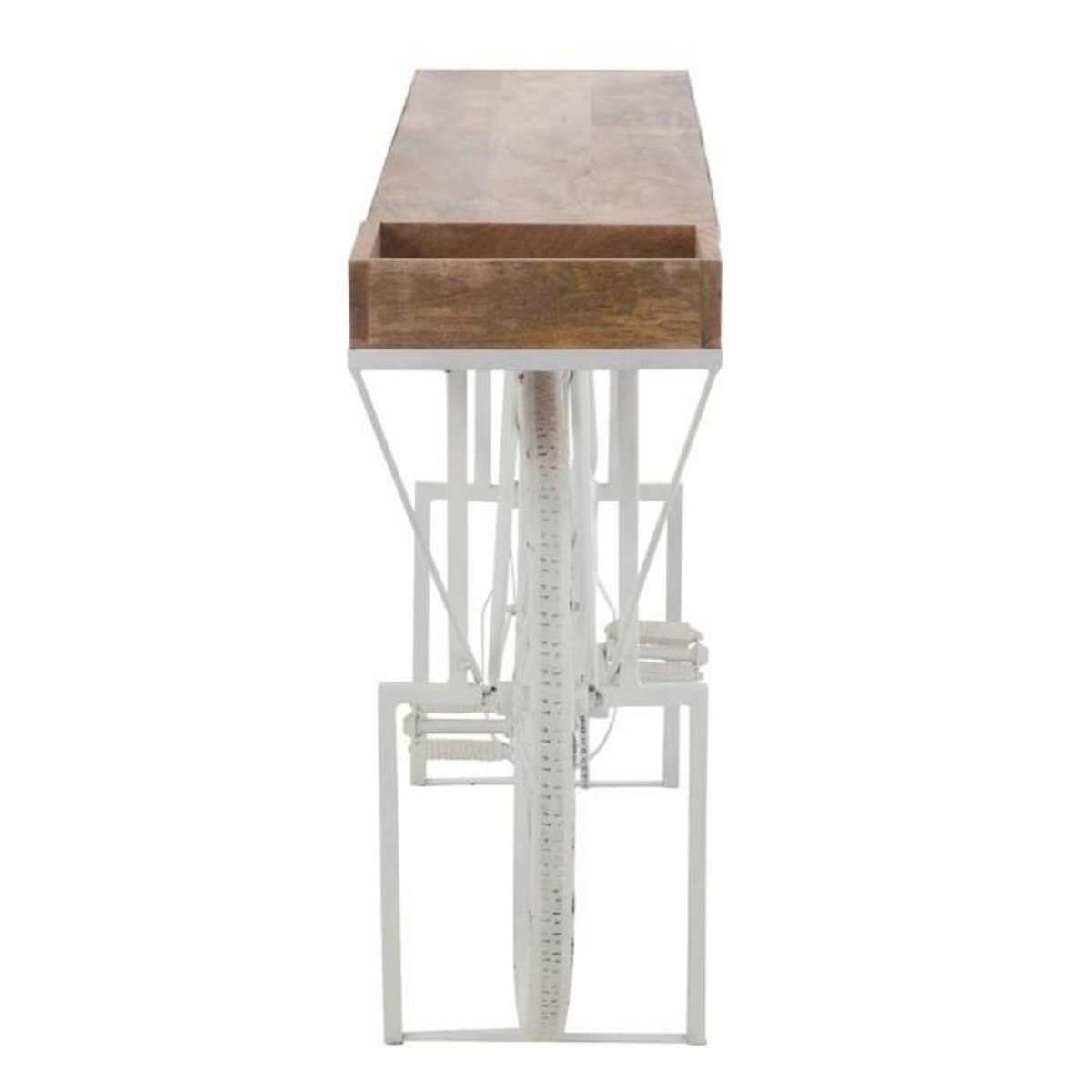 Paris Prix Console Vintage en Métal  Vélo  185cm Blanc