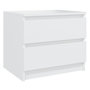 Voir la diapositive 3 : VIDAXL Tables de chevet 2 pcs Blanc 50x39x43,5 cm Agglomere