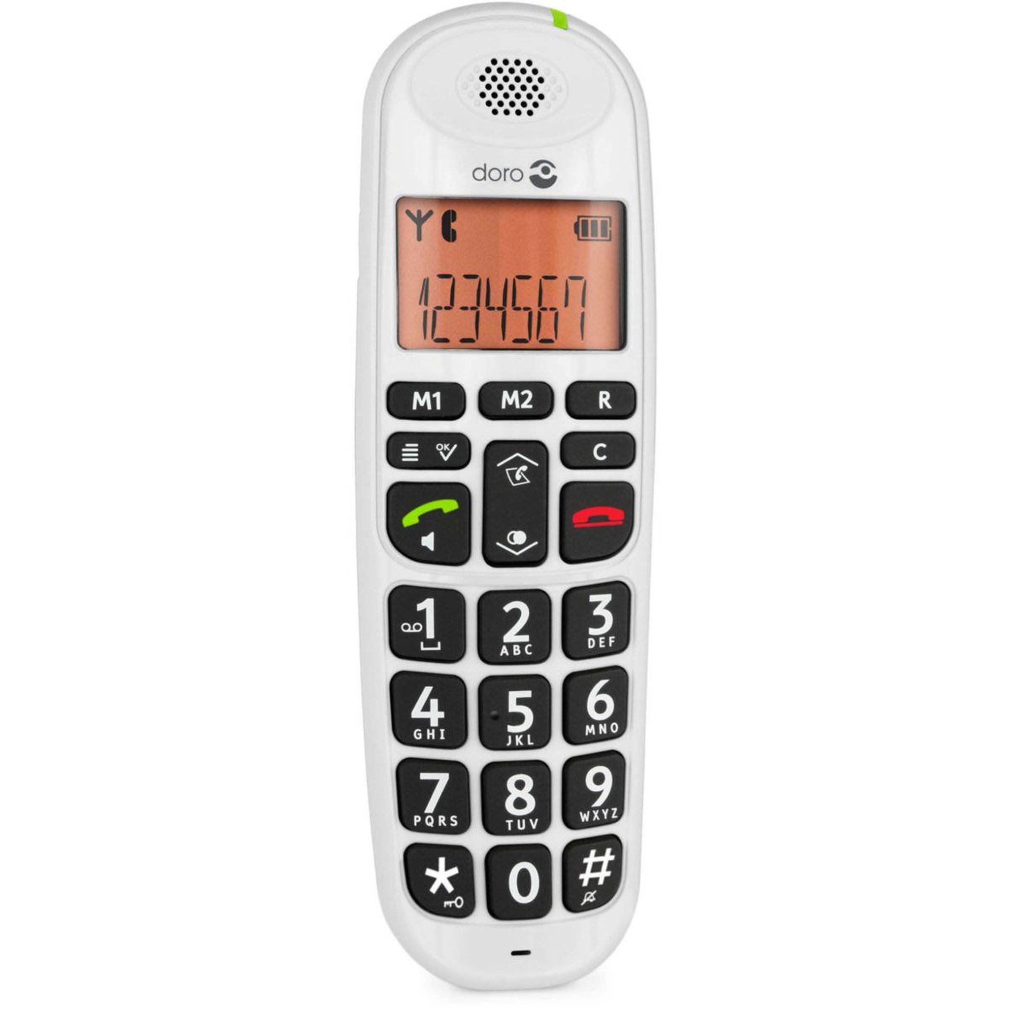 Voir la diapositive 2 : Doro Téléphone sans fil phone easy 100w noir