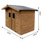 Voir la diapositive 2 : Habrita Abri de jardin bois - Autoclavé - 4,87m²
