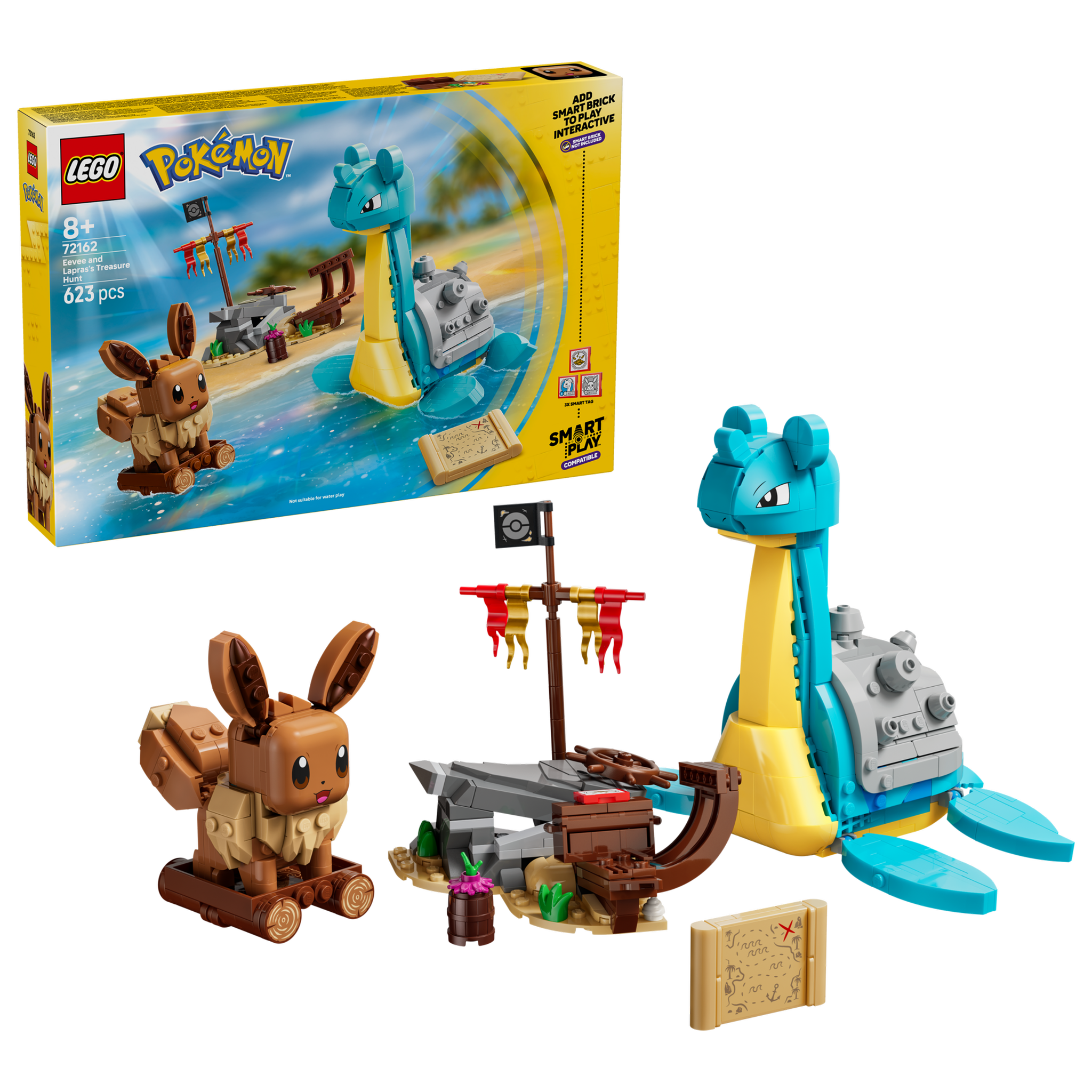 Voir la diapositive 2 : LEGO Lego pokémon 72162 chasse au trésor d'évoli et lokhlass  dès 8 ans