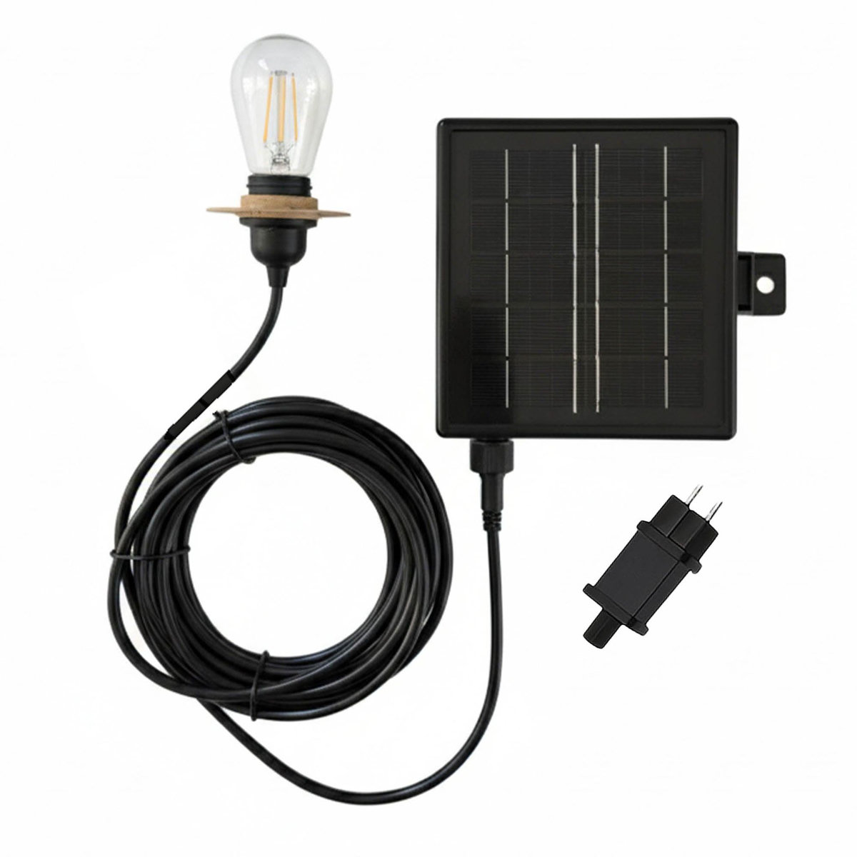 Lumisky Câble solaire ENNA Noir Plastique 5m