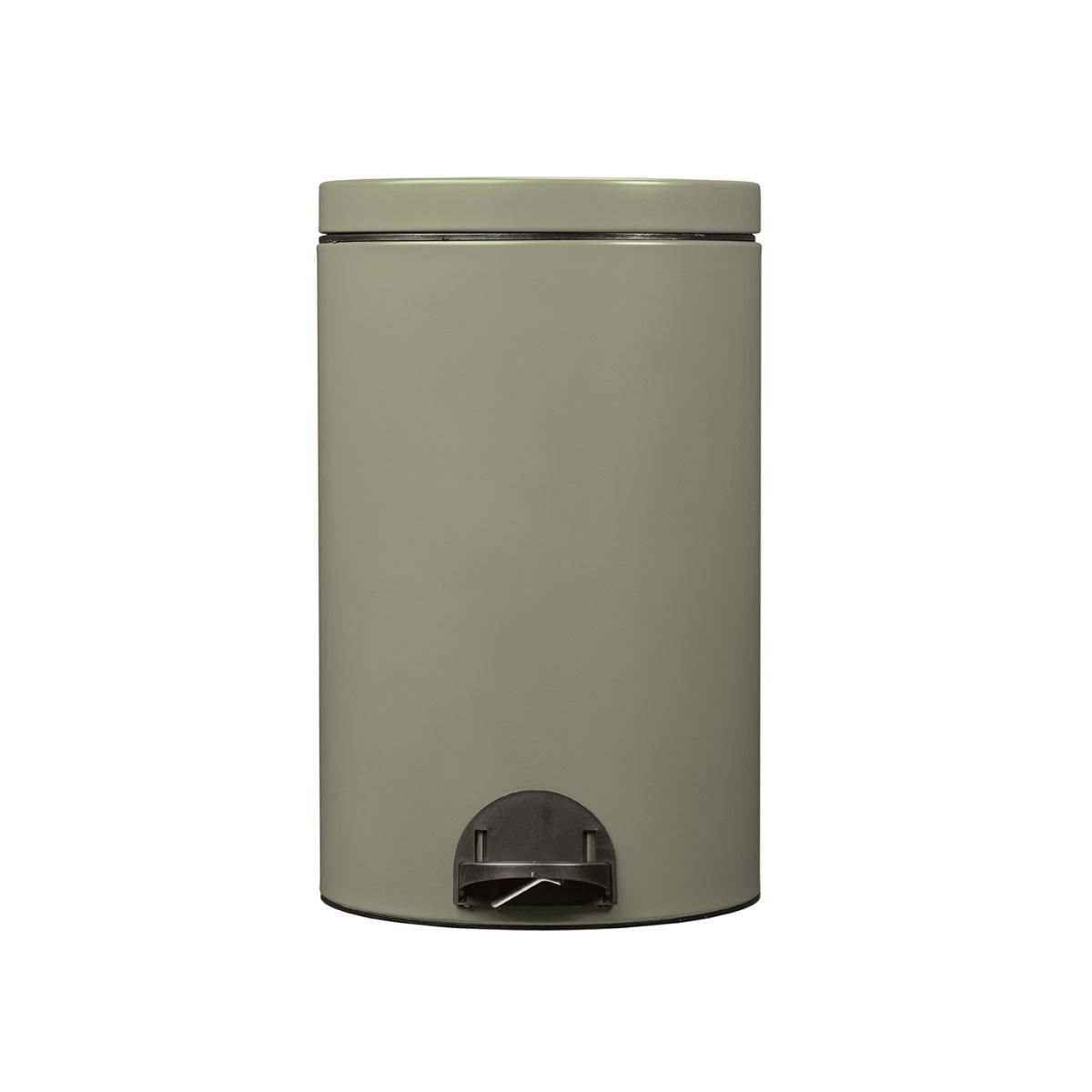 Rossignol Poubelle à pédale 20l gris vert - 90246