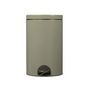 Voir la diapositive 2 : Rossignol Poubelle à pédale 20l gris vert - 90246
